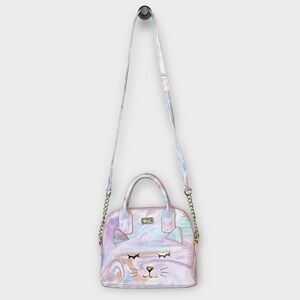 LUV BETSEY JOHNSON pastel watercolor crossbody cat purse bag kitty Kidcore